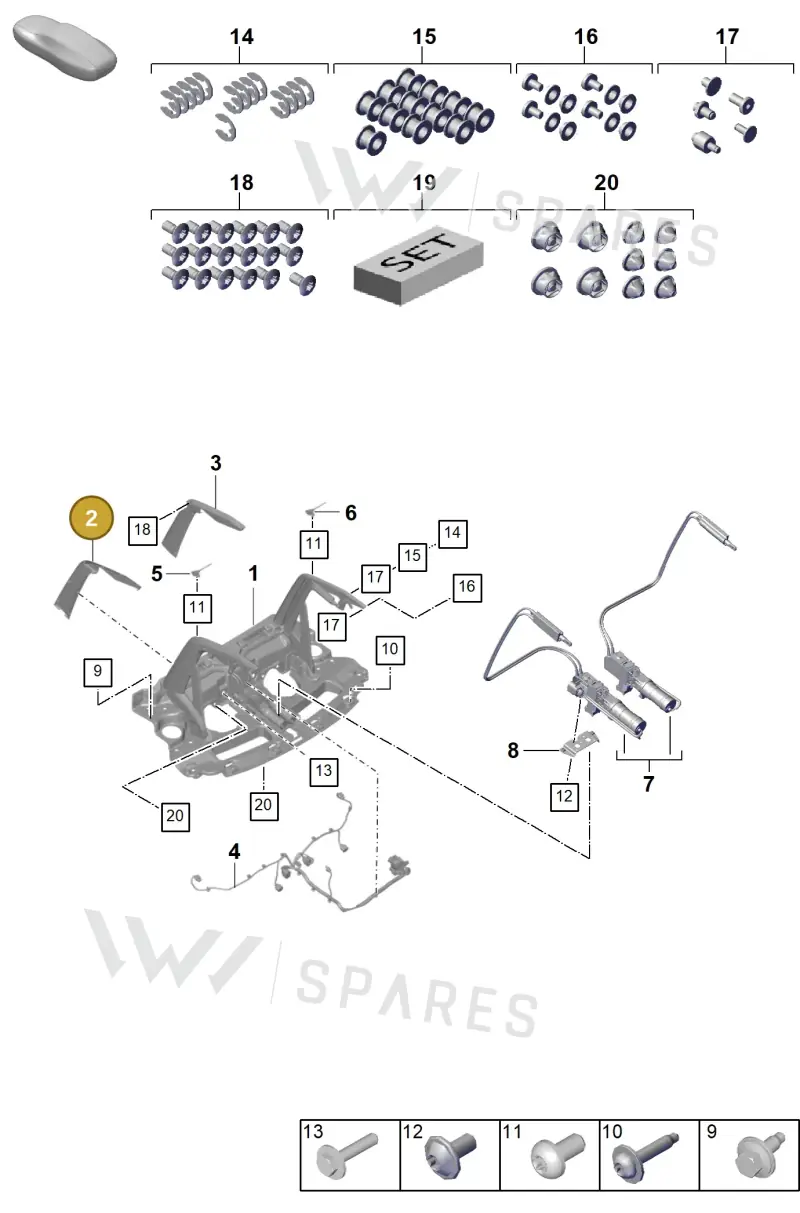 9GT827339OK1 — Porsche 911 (2021-2022) diagram p59803190, position 2