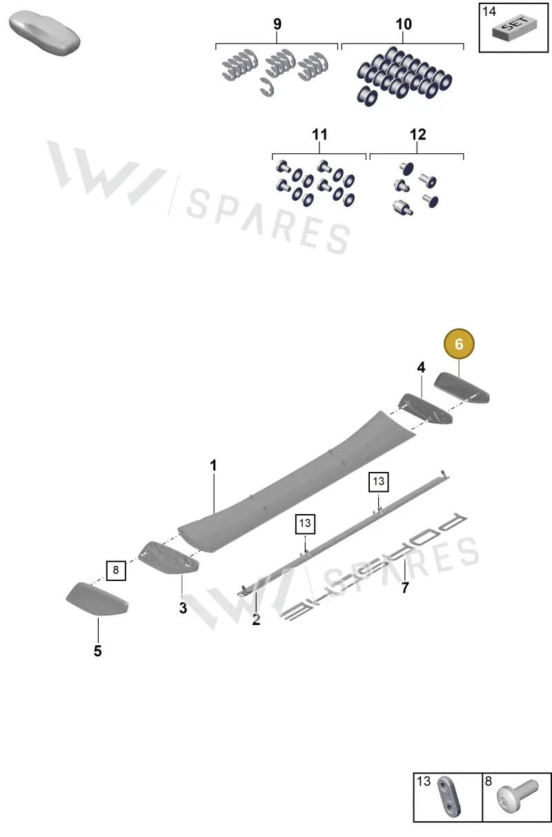 9GT827686AOK1 — Porsche 911 (2021-2022) diagram p59803190, position 6