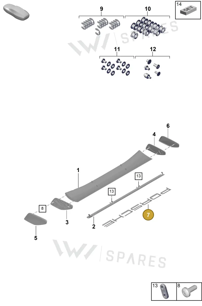 9GT853670BOD8 — Porsche 911 (2021-2022) diagram p59803195, position 7