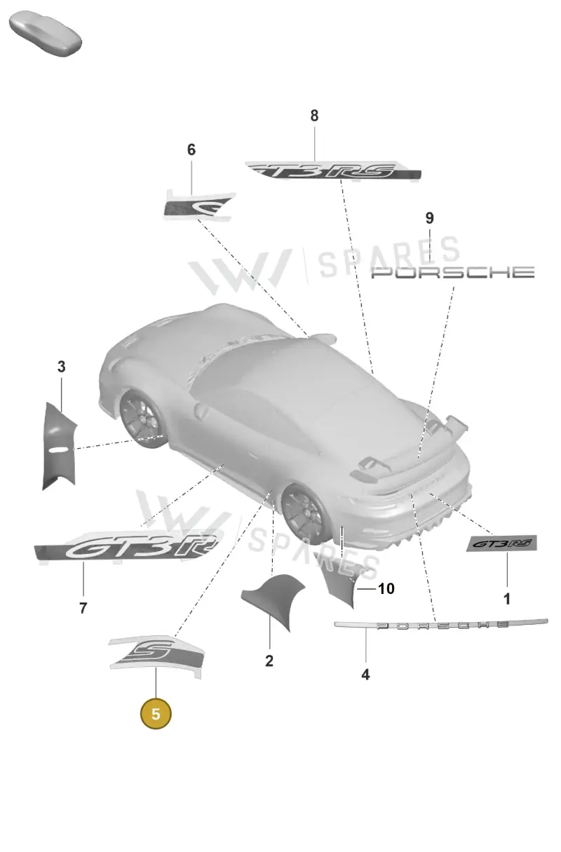 9GT854433AOD8 — Porsche 911 (2021-2022) diagram p59810010, position 5