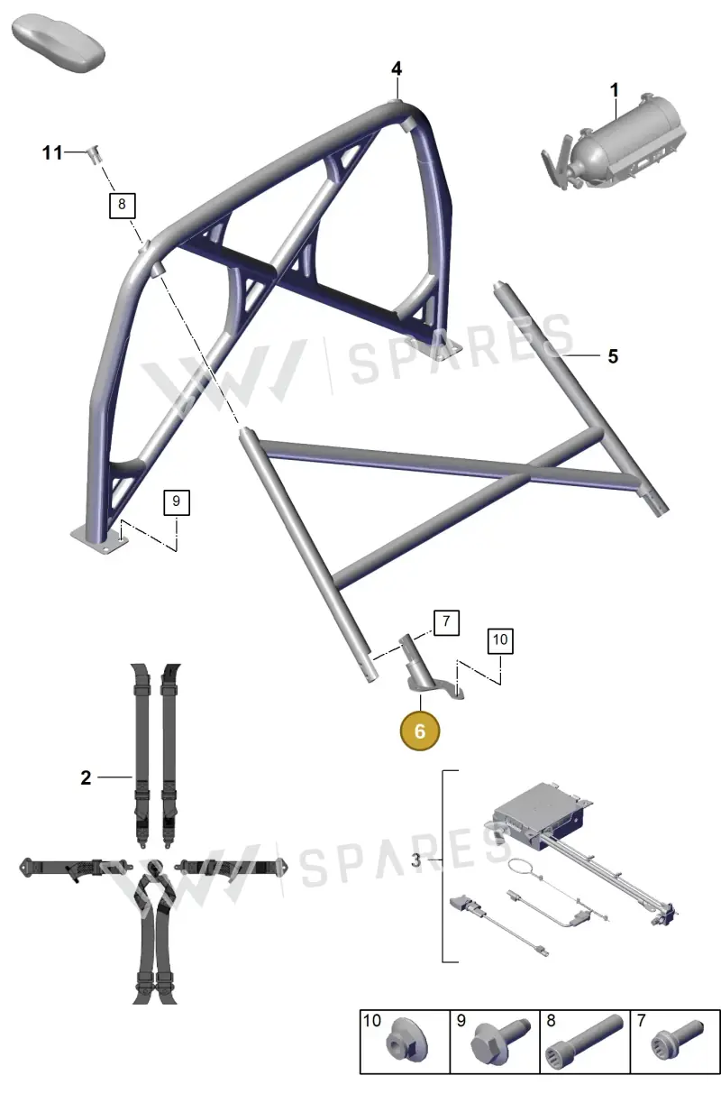 9GT880101 — Porsche 911 (2021-2022) diagram p59812025, position 6