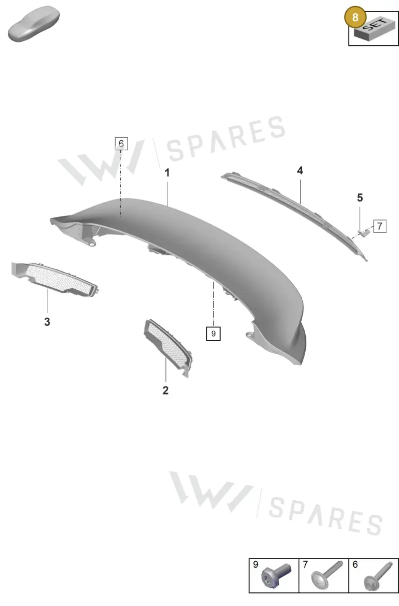 9GT898511 — Porsche 911 (2021-2022) diagram p59803150, position 8