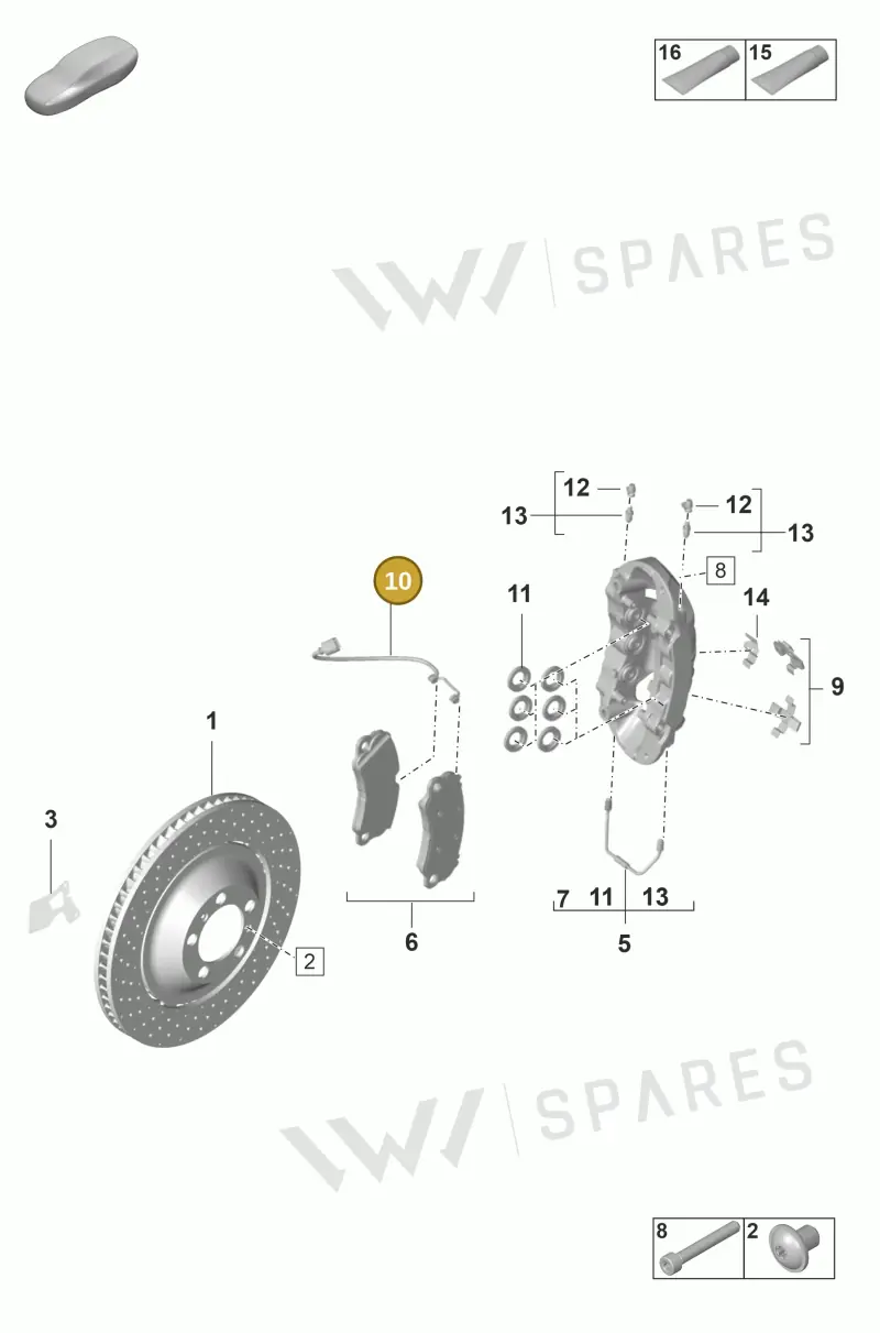 9GT907637 — Porsche 911 (2021-2022) diagram p59602010, position 10