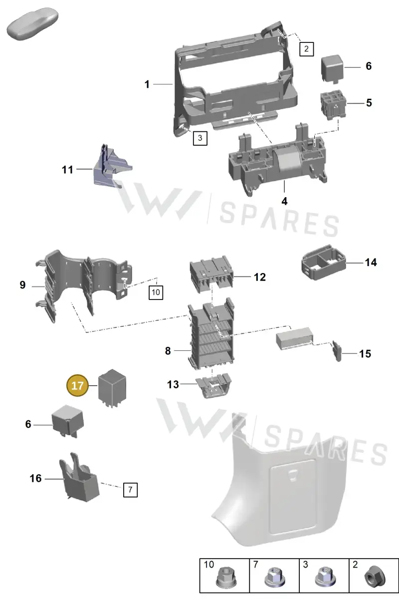 9GT951253 — Porsche Boxster Spyder (2019-2020) diagram p54902000, position 17