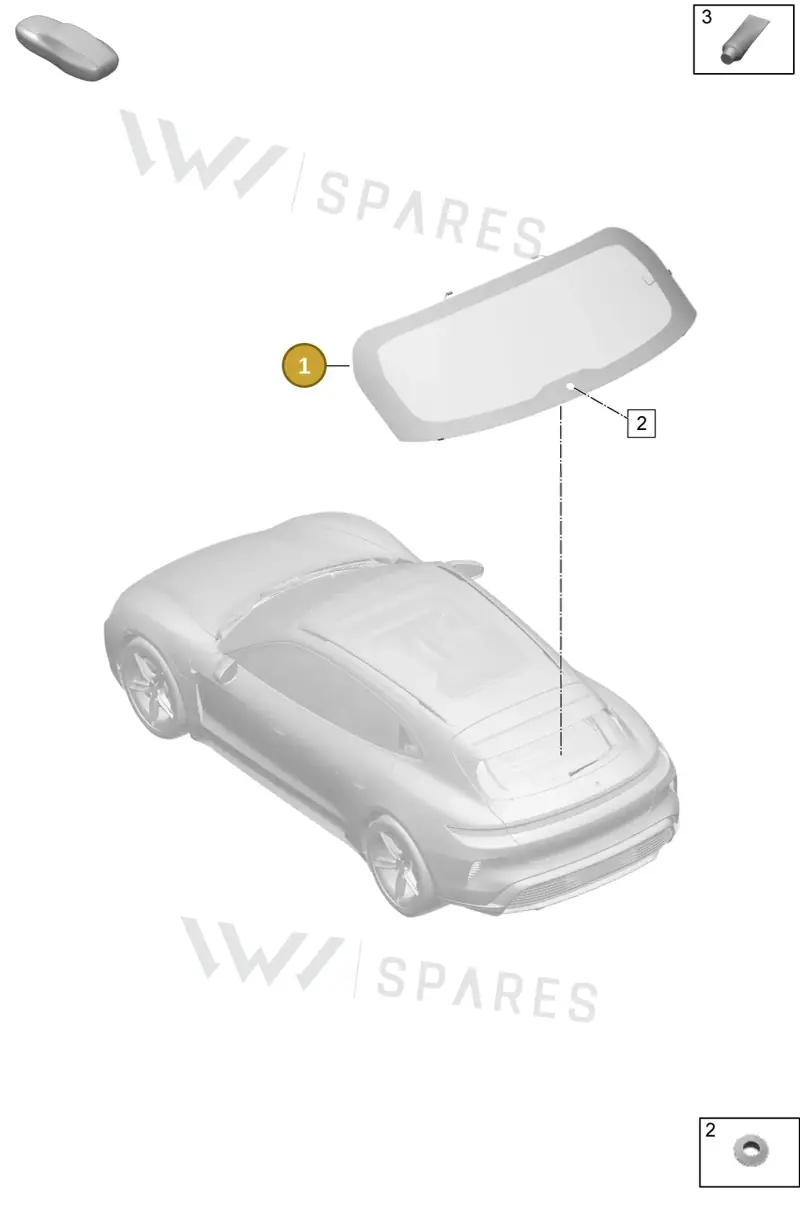 9J0845051E — Porsche Taycan Sport Turismo (2023-2025) diagram p64805007, position 1