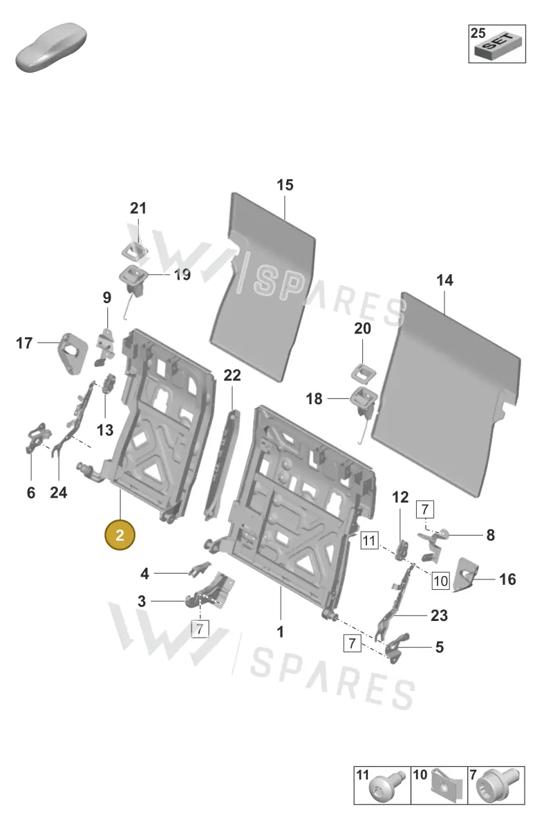 9J0885045A — Porsche Taycan Sport Turismo (2023-2025) diagram p56818000, position 2