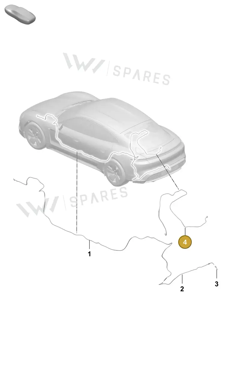 9J0955954 — Porsche Taycan Sport Turismo (2023-2025) diagram p64906400, position 4