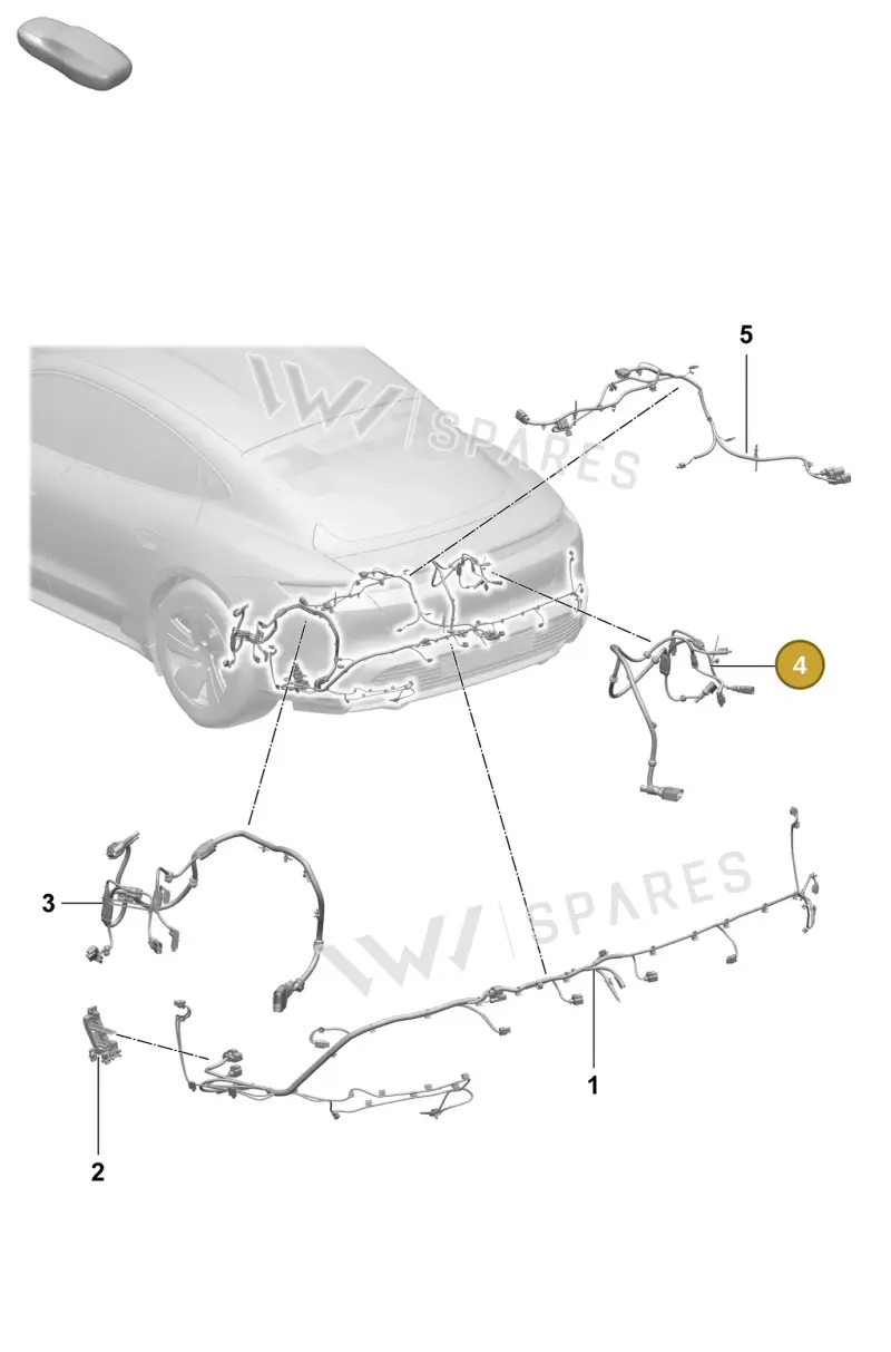 9J0971286B — Porsche Taycan Sport Turismo (2023-2025) diagram p64903500, position 4