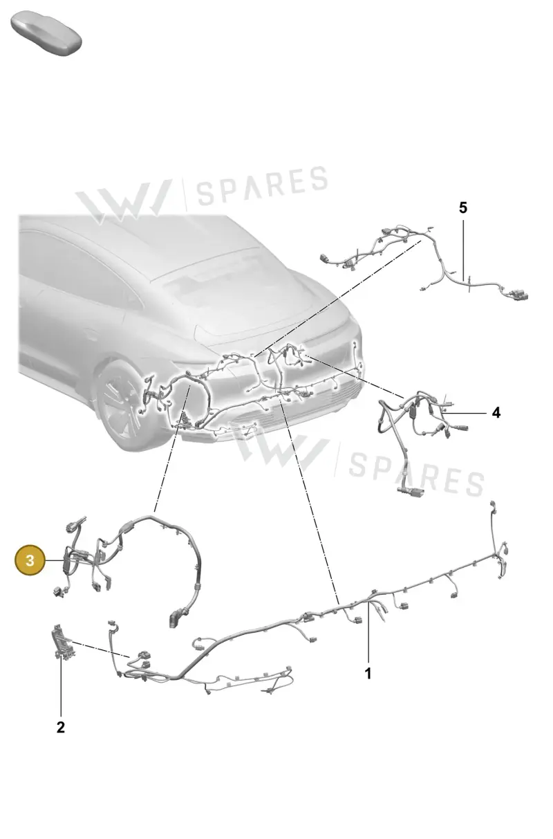 9J0971286 — Porsche Taycan Sport Turismo (2023-2025) diagram p64903500, position 3