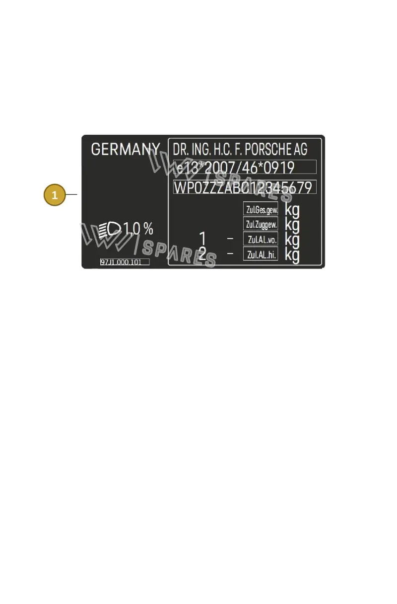 9J1010010B — Porsche Taycan Sport Turismo (2019-2024) diagram p56003100, position 1