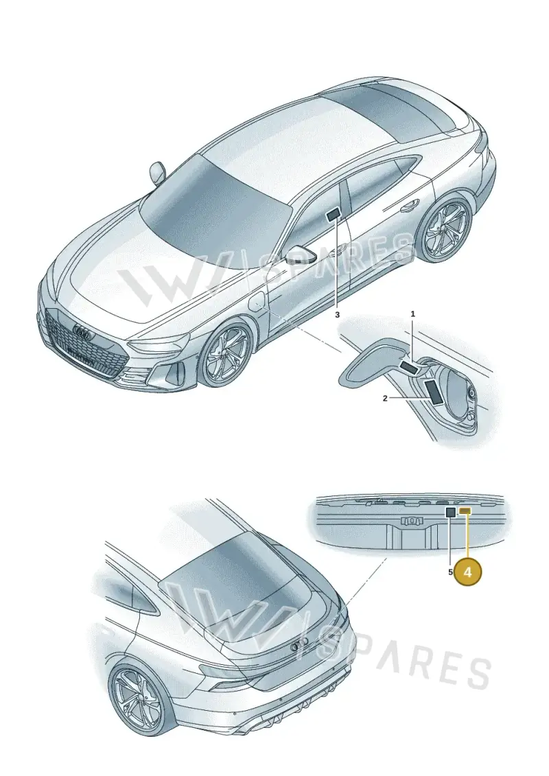 9J1010539 — Audi RS e-tron GT (2020-2025) diagram 4j1010030, position 4