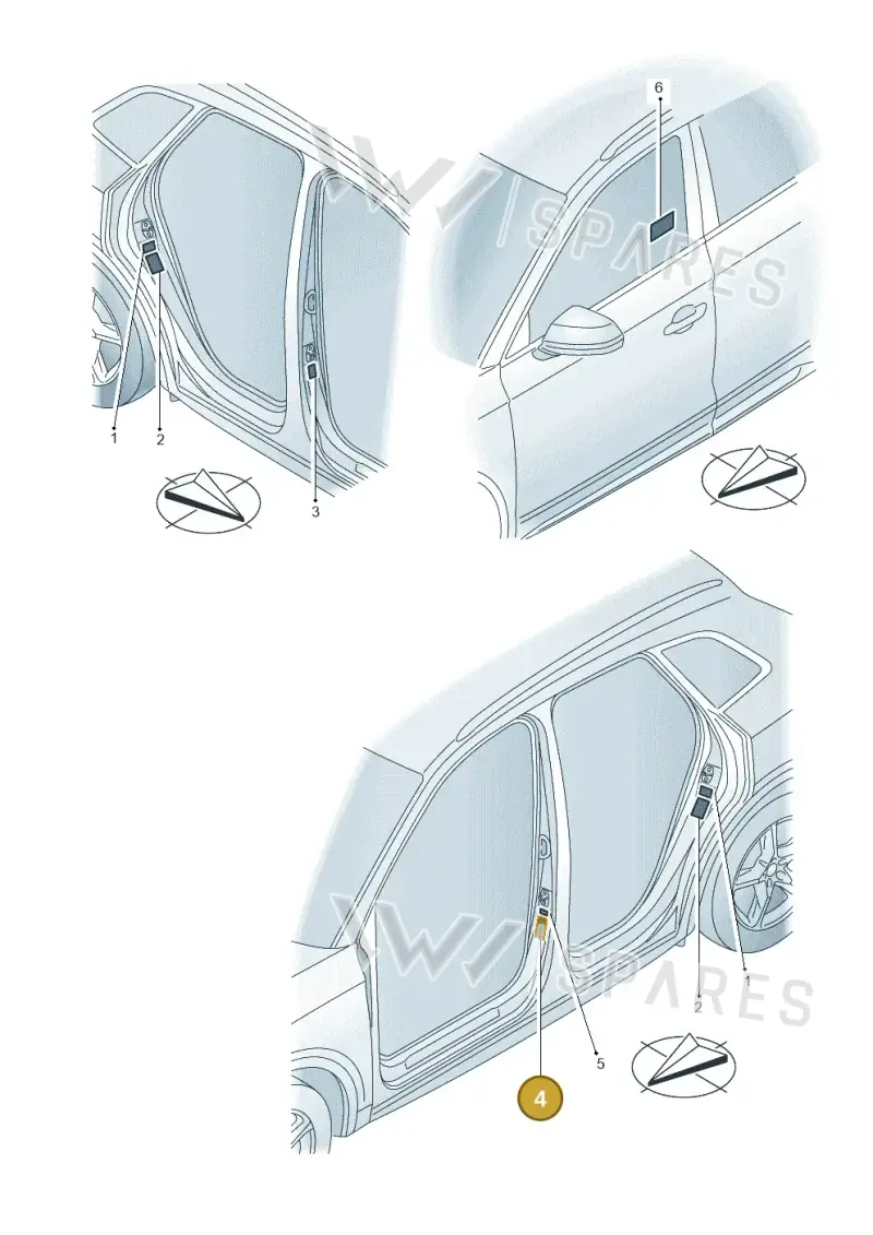 9J1010564 — Audi Q5 (2016-2025) diagram 896010250, position 4