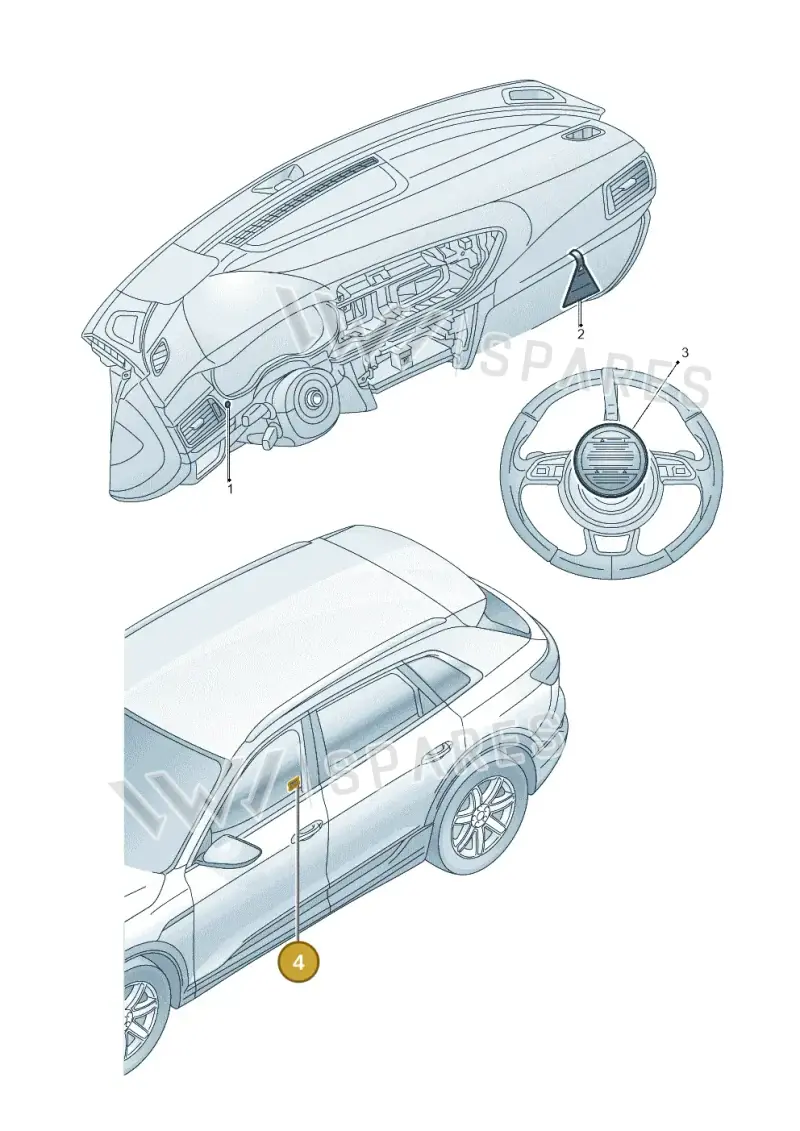 9J1010564 — Audi Q6 e-tron (2023-2025) diagram 586010250, position 4