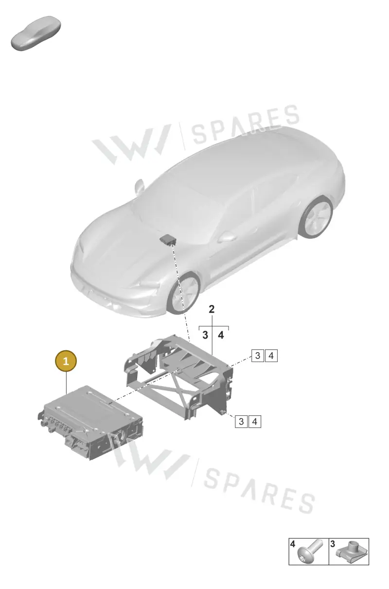 9J1035089MX — Porsche Taycan Sport Turismo (2019-2024) diagram p56911000, position 1