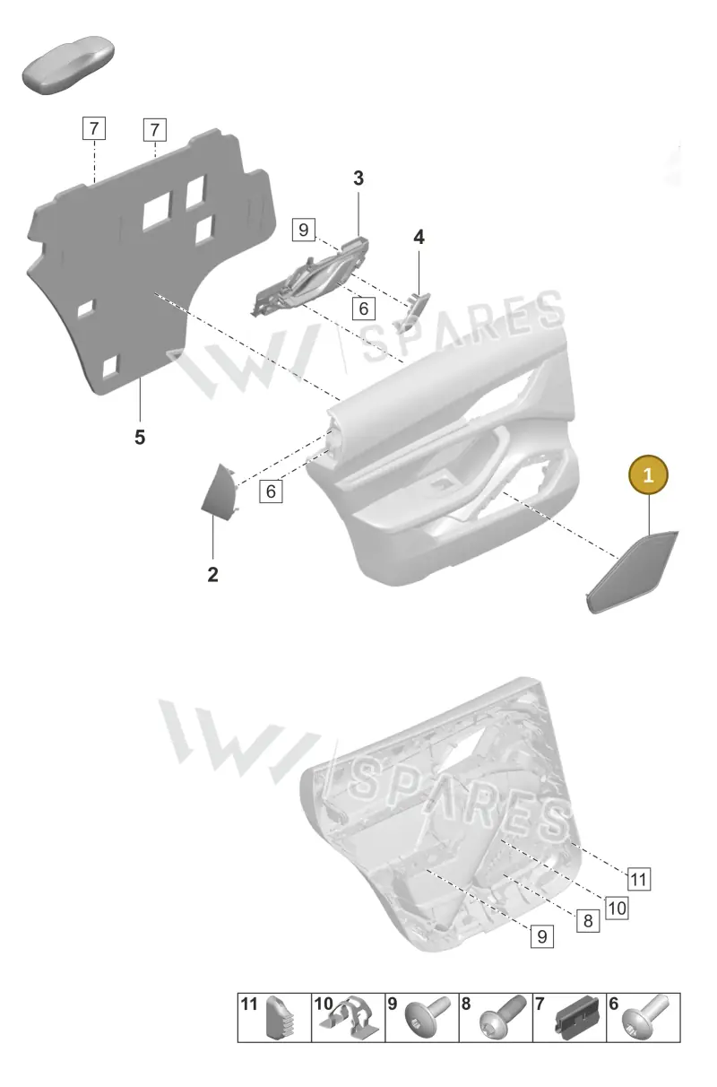 9J1035294COH7 — Porsche Taycan Sport Turismo (2023-) diagram p56808950, position 1