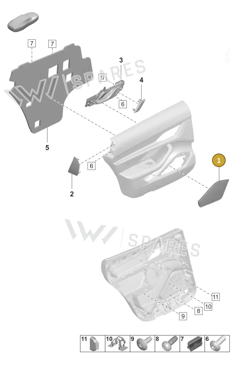 9J1035294COS1 — Porsche Taycan Sport Turismo (2023-) diagram p56808950, position 1