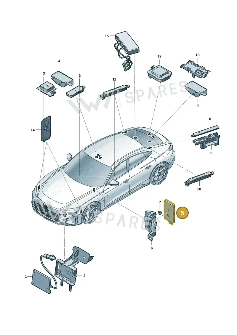 9J1051515B — Audi RS e-tron GT (2020-2025) diagram 4j1035100, position 5