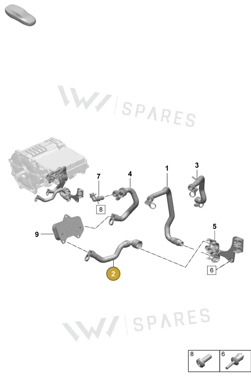 9J1121101 — Porsche Taycan Sport Turismo (2023-2025) diagram p64155550, position 2
