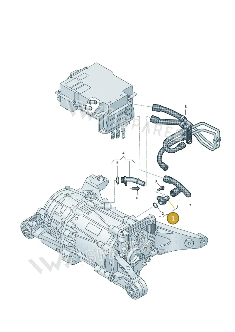 9J1121131A — Audi RS e-tron GT (2020-2025) diagram 4j1901100, position 1