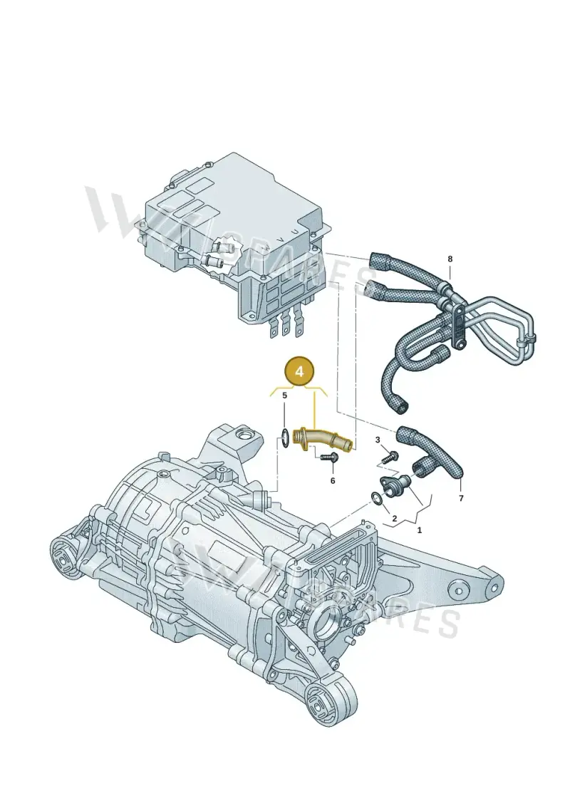 9J1121132A — Audi RS e-tron GT (2020-2025) diagram 4j1901100, position 4