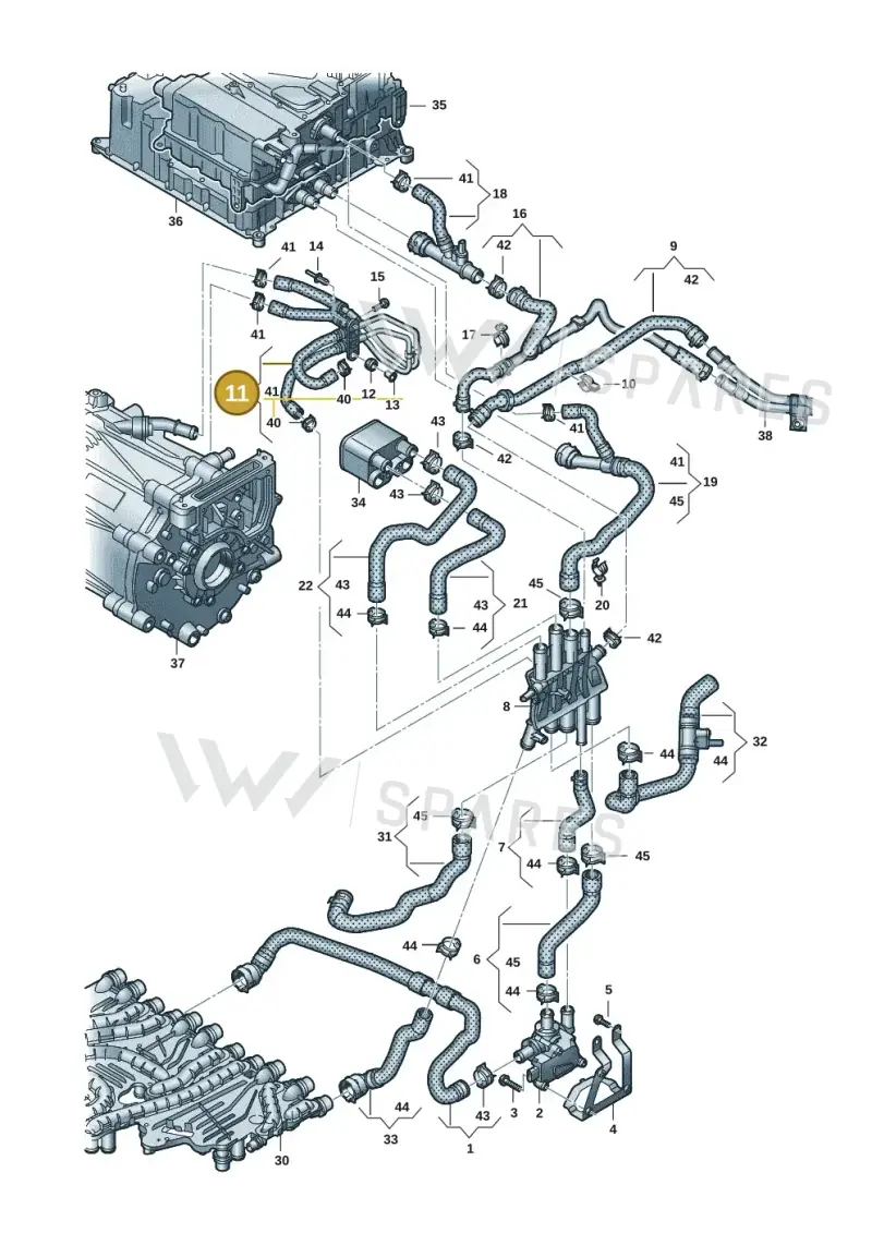 9J1121162C — Audi RS e-tron GT (2020-2025) diagram 4j1121050, position 11