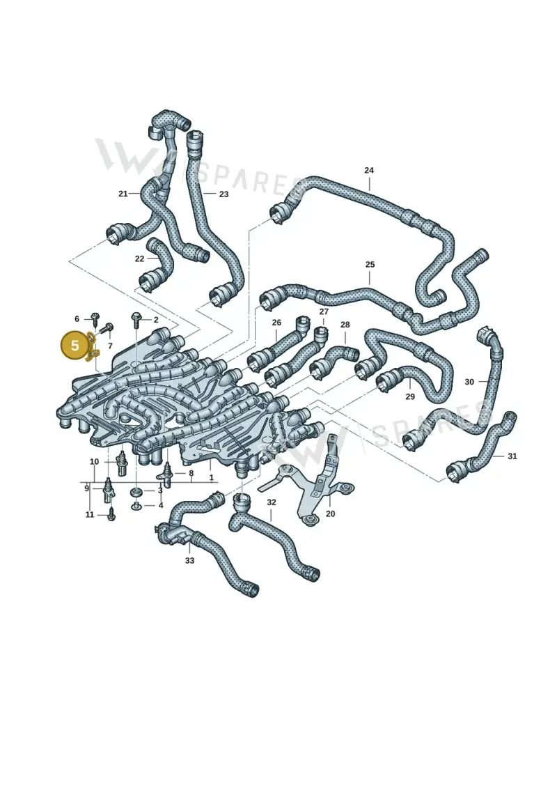 9J1121232A — Audi RS e-tron GT (2020-2025) diagram 4j1121010, position 5