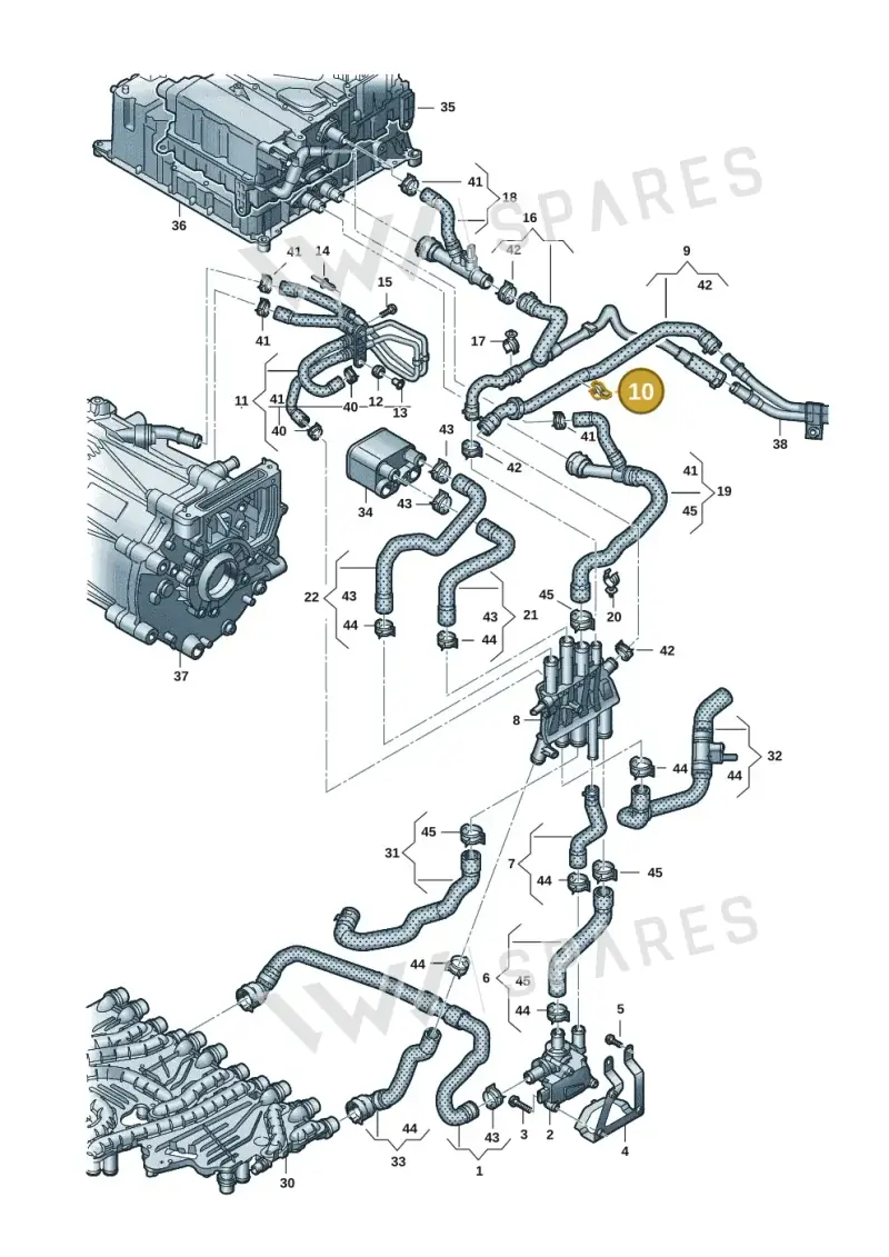 9J1121240 — Audi RS e-tron GT (2020-2025) diagram 4j1121050, position 10