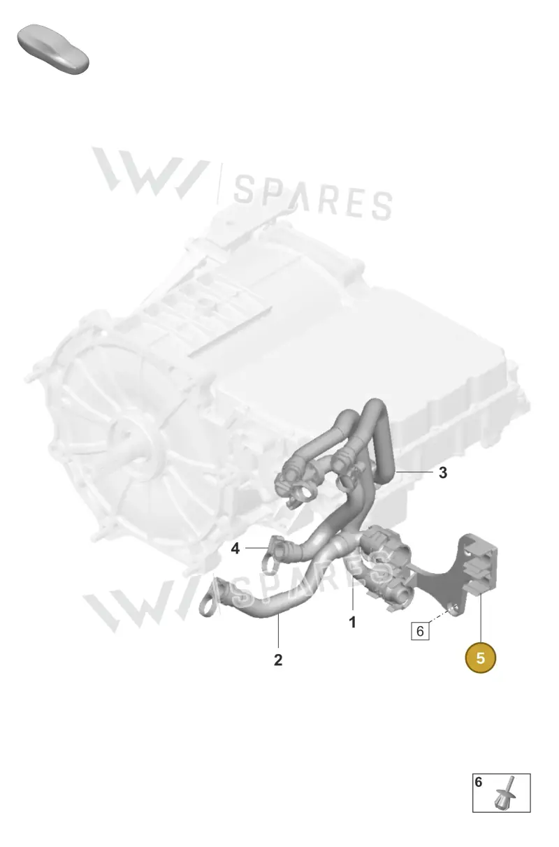 9J1121264 — Porsche Taycan Sport Turismo (2019-2024) diagram p56155550, position 5