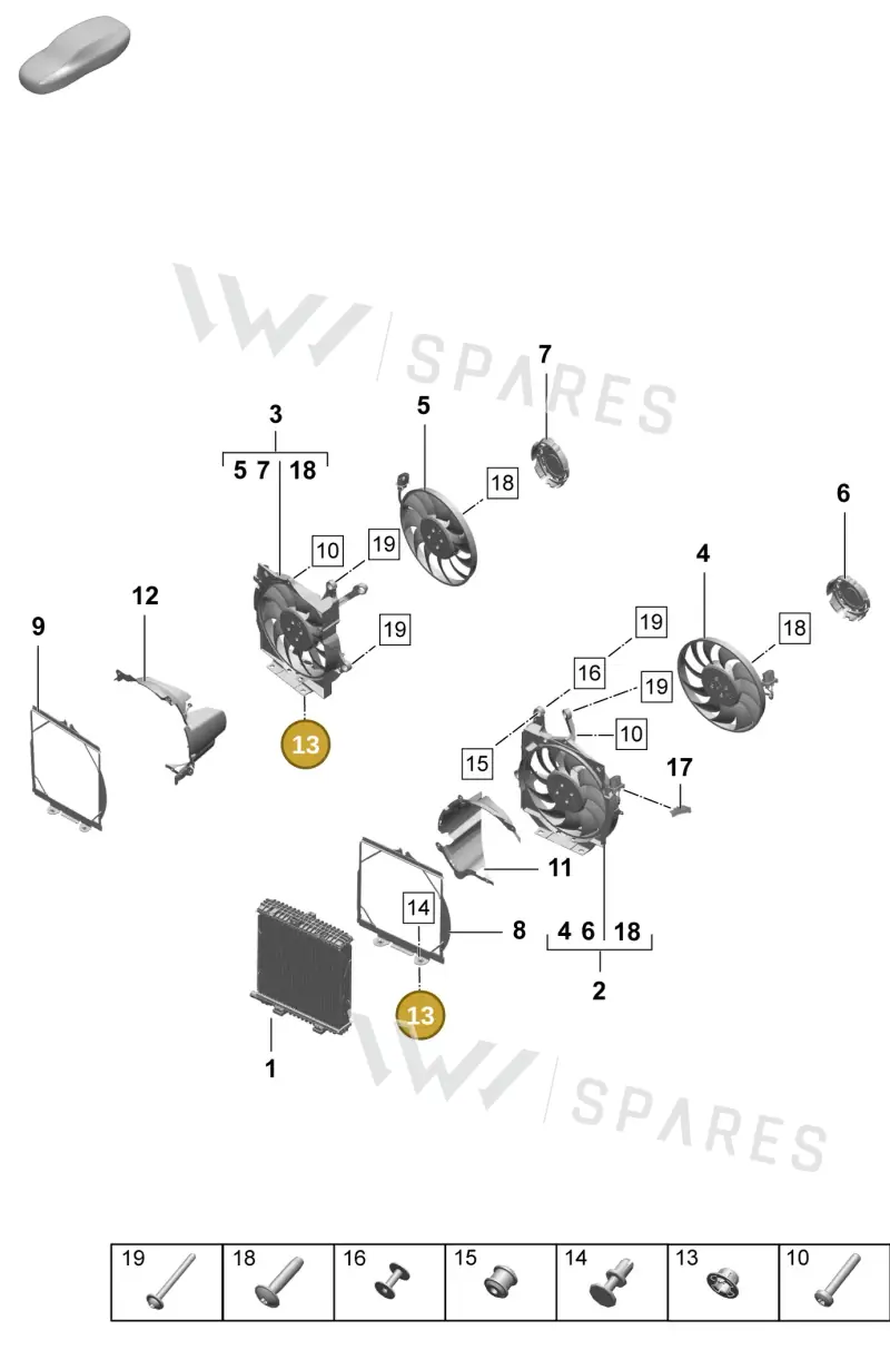 9J1121337 — Porsche Taycan Sport Turismo (2023-2025) diagram p64155200, position 13