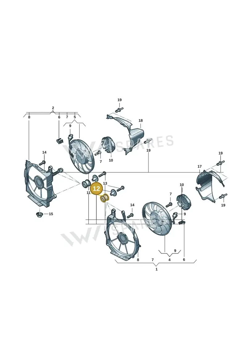 9J1121365 — Audi RS e-tron GT (2020-2025) diagram 4j1121900, position 12