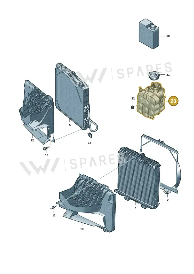 9J1121407A — Audi RS e-tron GT (2020-2020) diagram 4j1121070, position 20