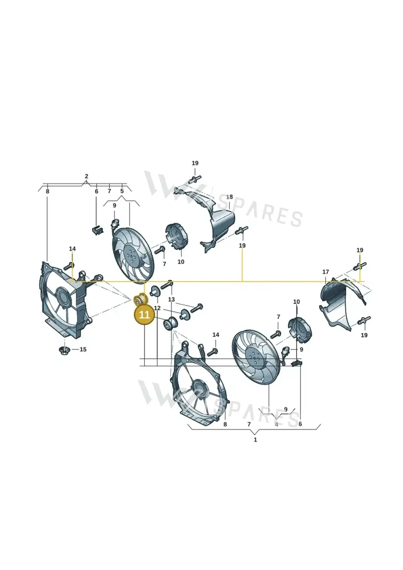 9J1121425 — Audi RS e-tron GT (2020-2025) diagram 4j1121900, position 11