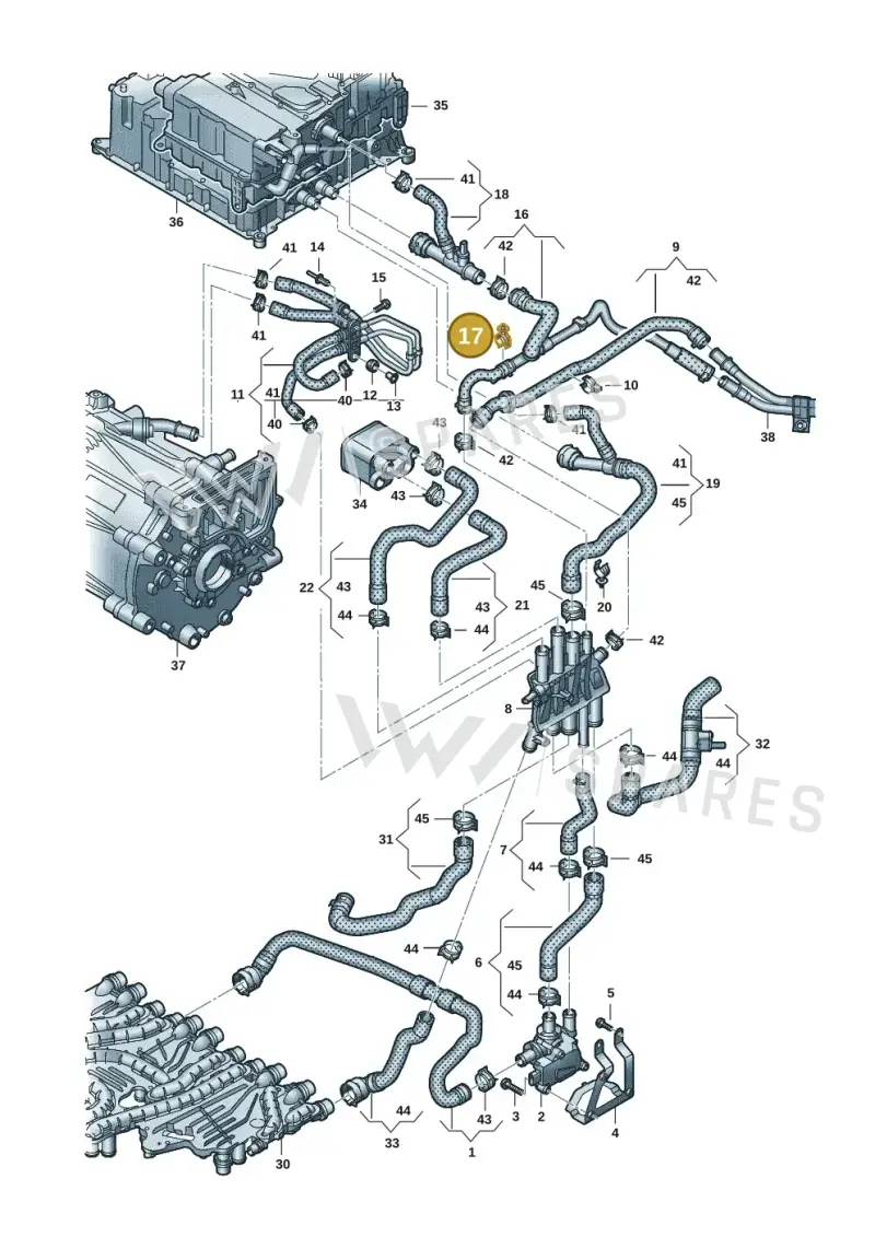 9J1121522 — Audi RS e-tron GT (2020-2025) diagram 4j1121050, position 17