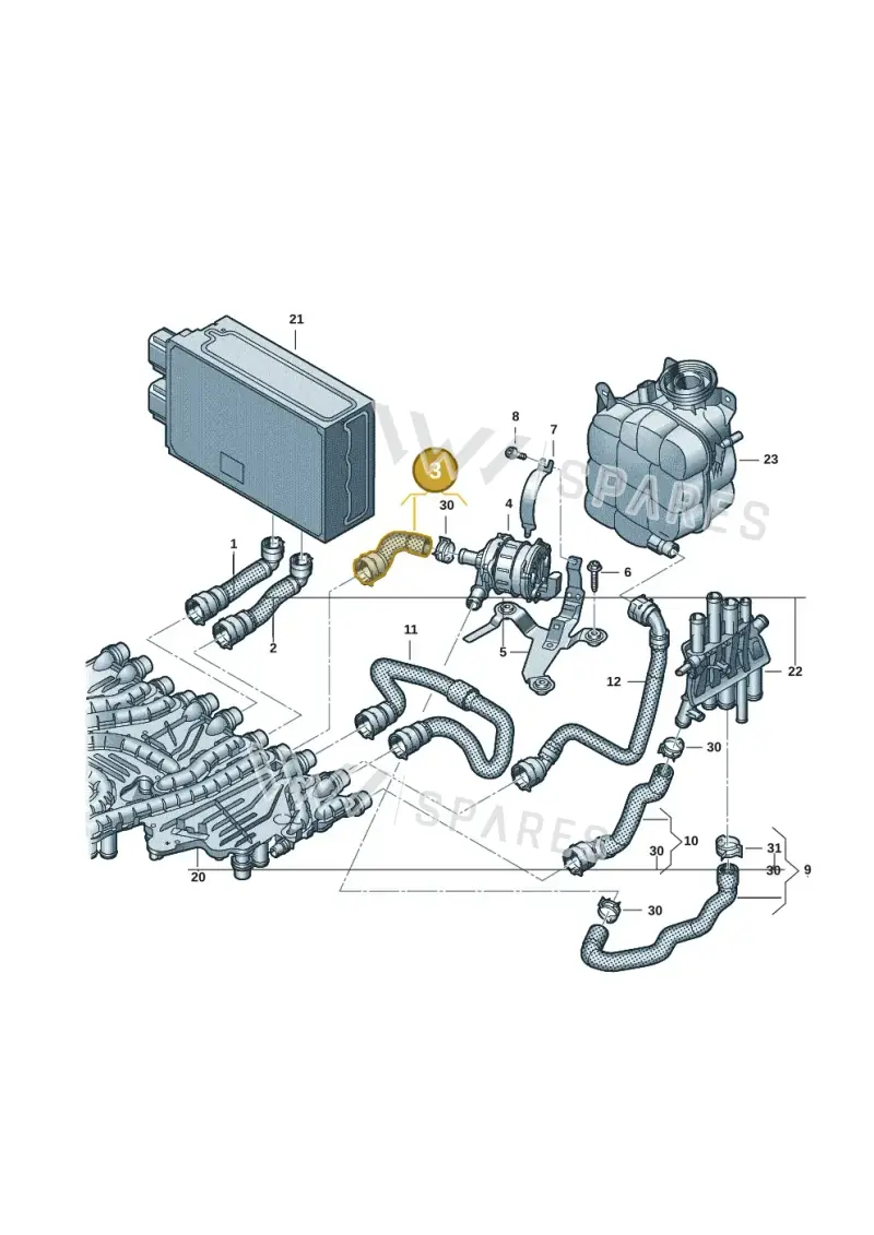 9J1121548 — Audi RS e-tron GT (2020-2025) diagram 4j1121020, position 3