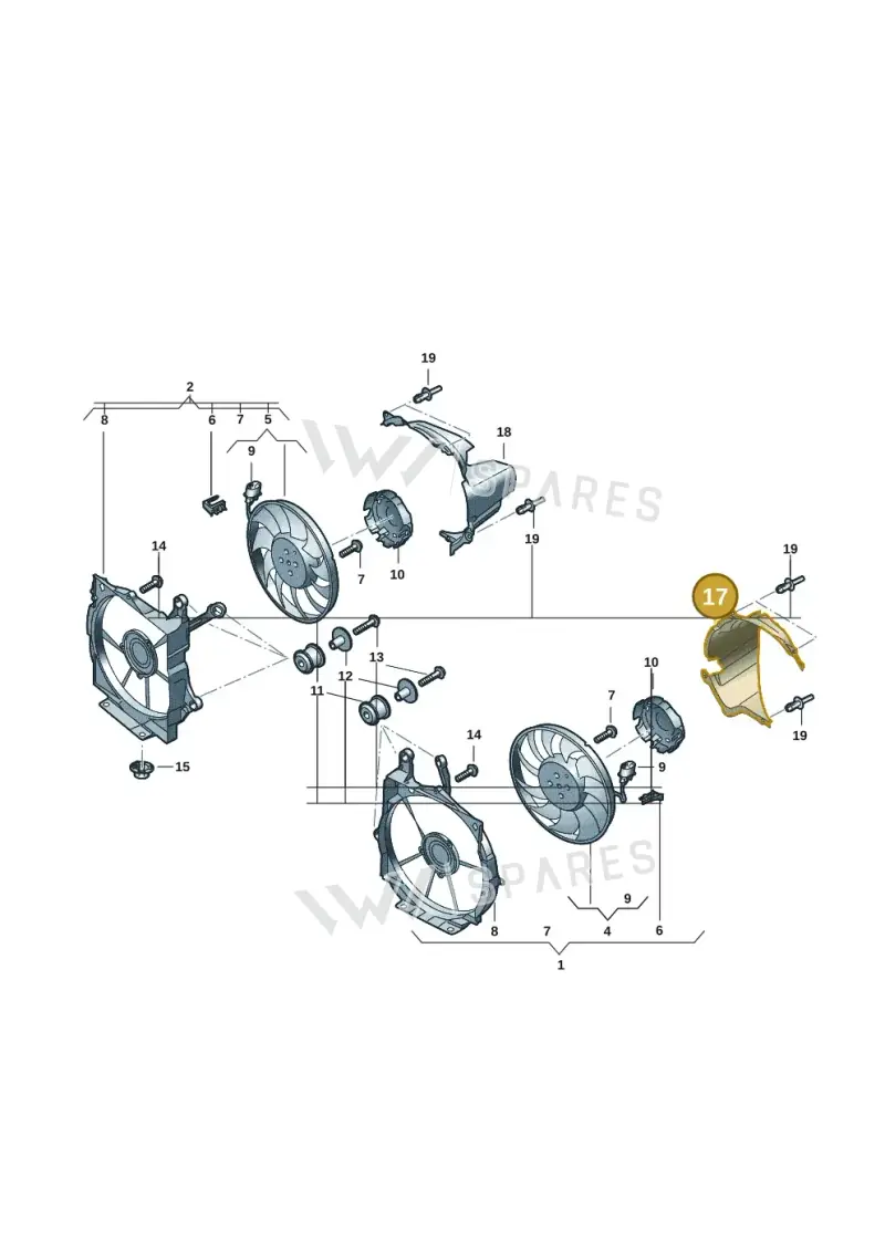 9J1121673A — Audi RS e-tron GT (2020-2025) diagram 4j1121900, position 17