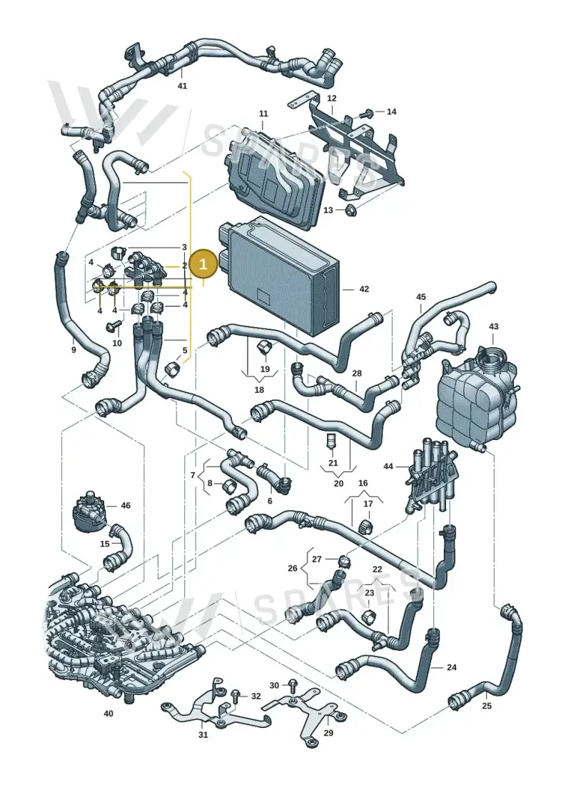 9J1122058C — Audi RS e-tron GT (2020-2025) diagram 4j1121120, position 1