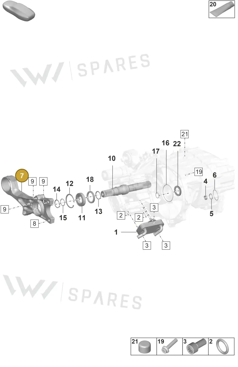 9J1199185 — Porsche Taycan Sport Turismo (2019-2024) diagram p56355100, position 7