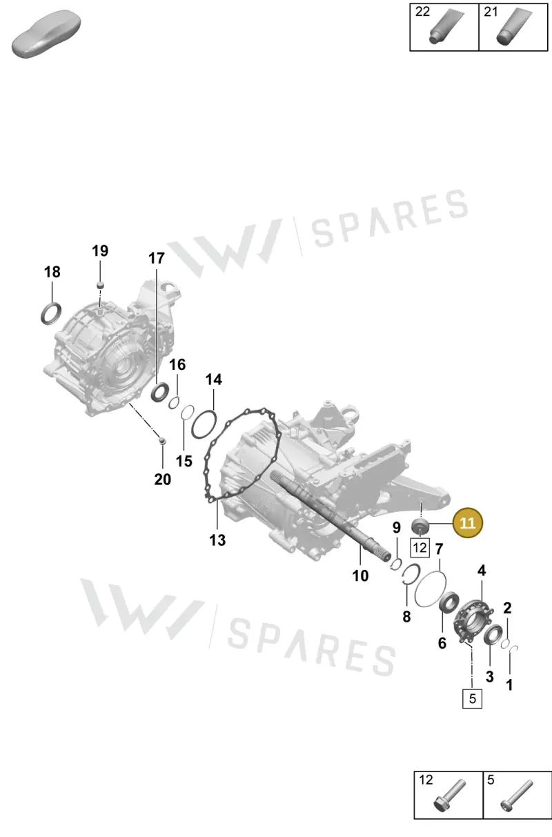 9J1301316 — Porsche Taycan Sport Turismo (2023-2025) diagram p64354100, position 11