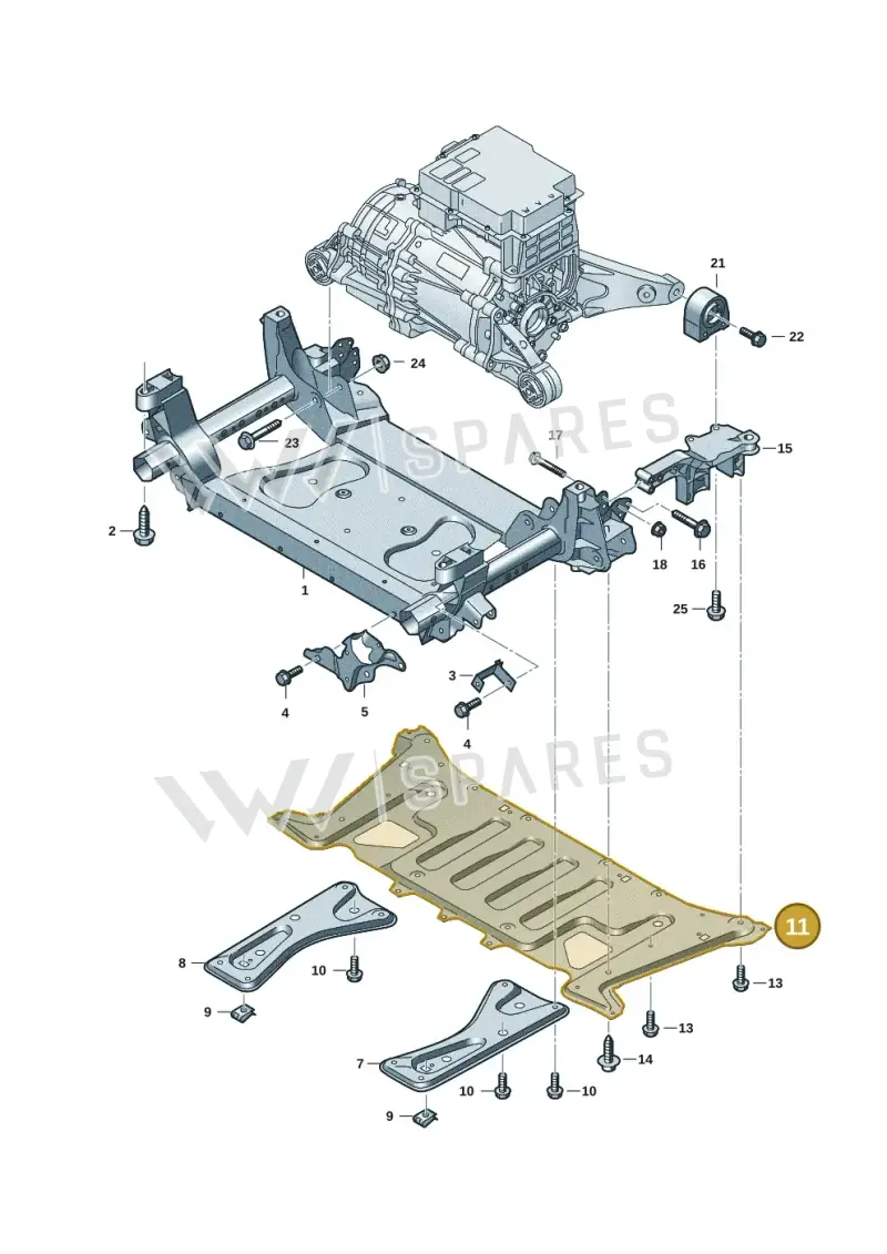 9J1407129J — Audi RS e-tron GT (2020-2025) diagram 4j1399000, position 11