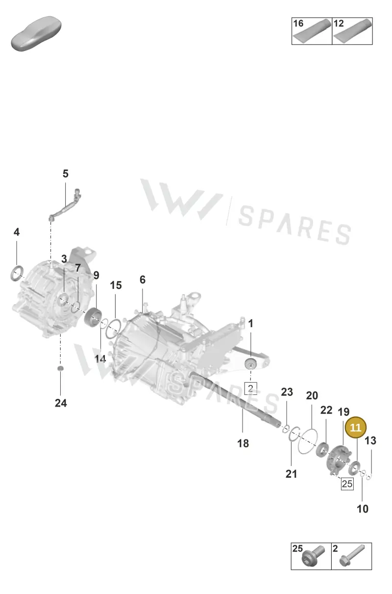 9J1409189 — Porsche Taycan Sport Turismo (2019-2024) diagram p56354100, position 11