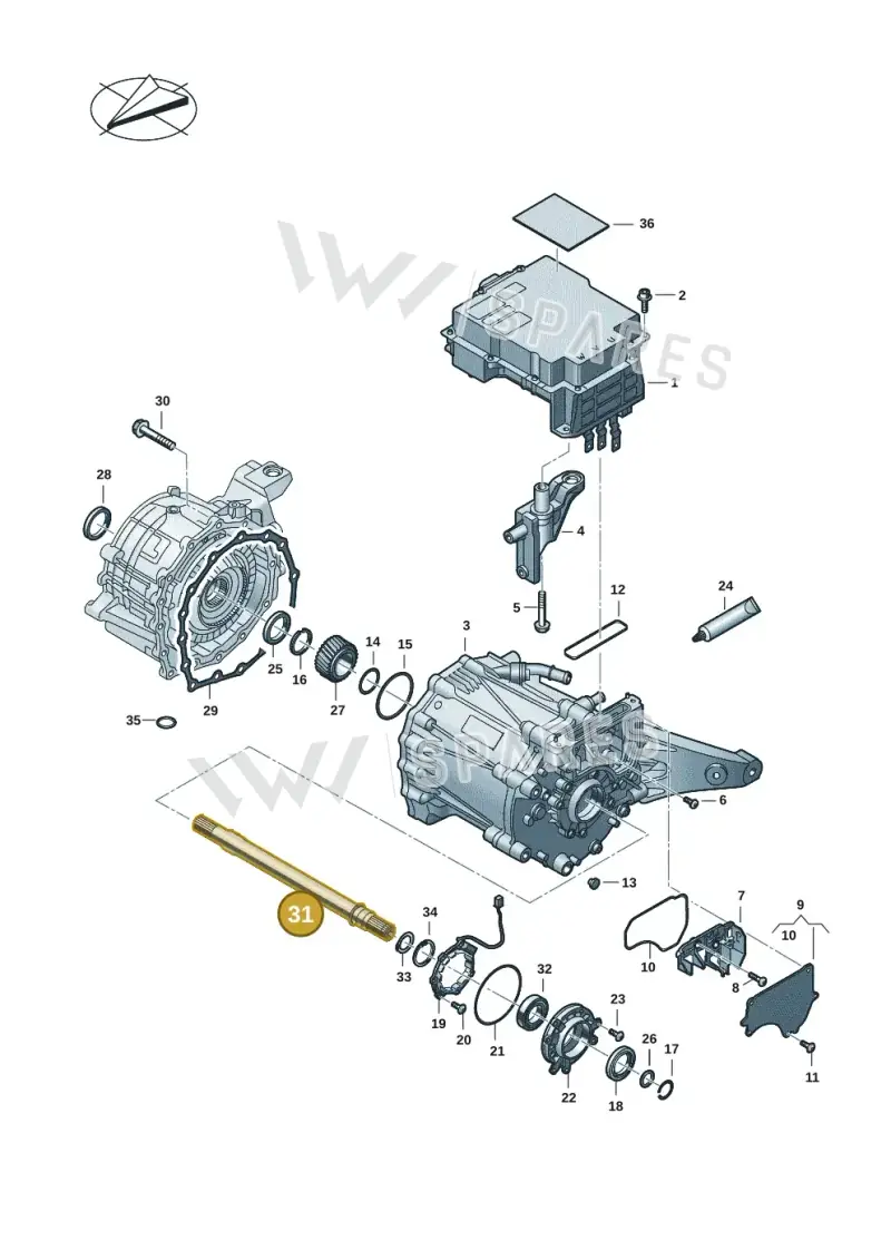 9J1409353A — Audi RS e-tron GT (2020-2025) diagram 4j1901401, position 31