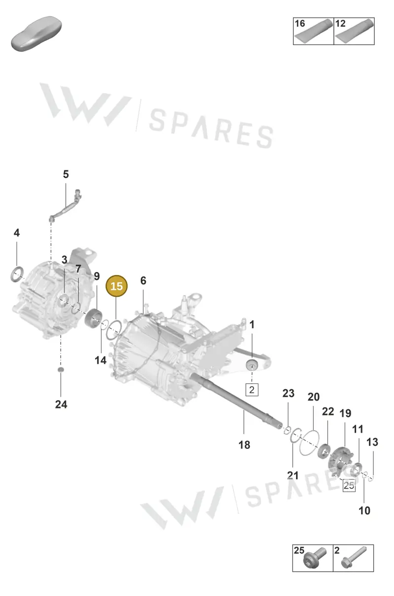 9J1409686N — Porsche Taycan Sport Turismo (2019-2024) diagram p56354100, position 15