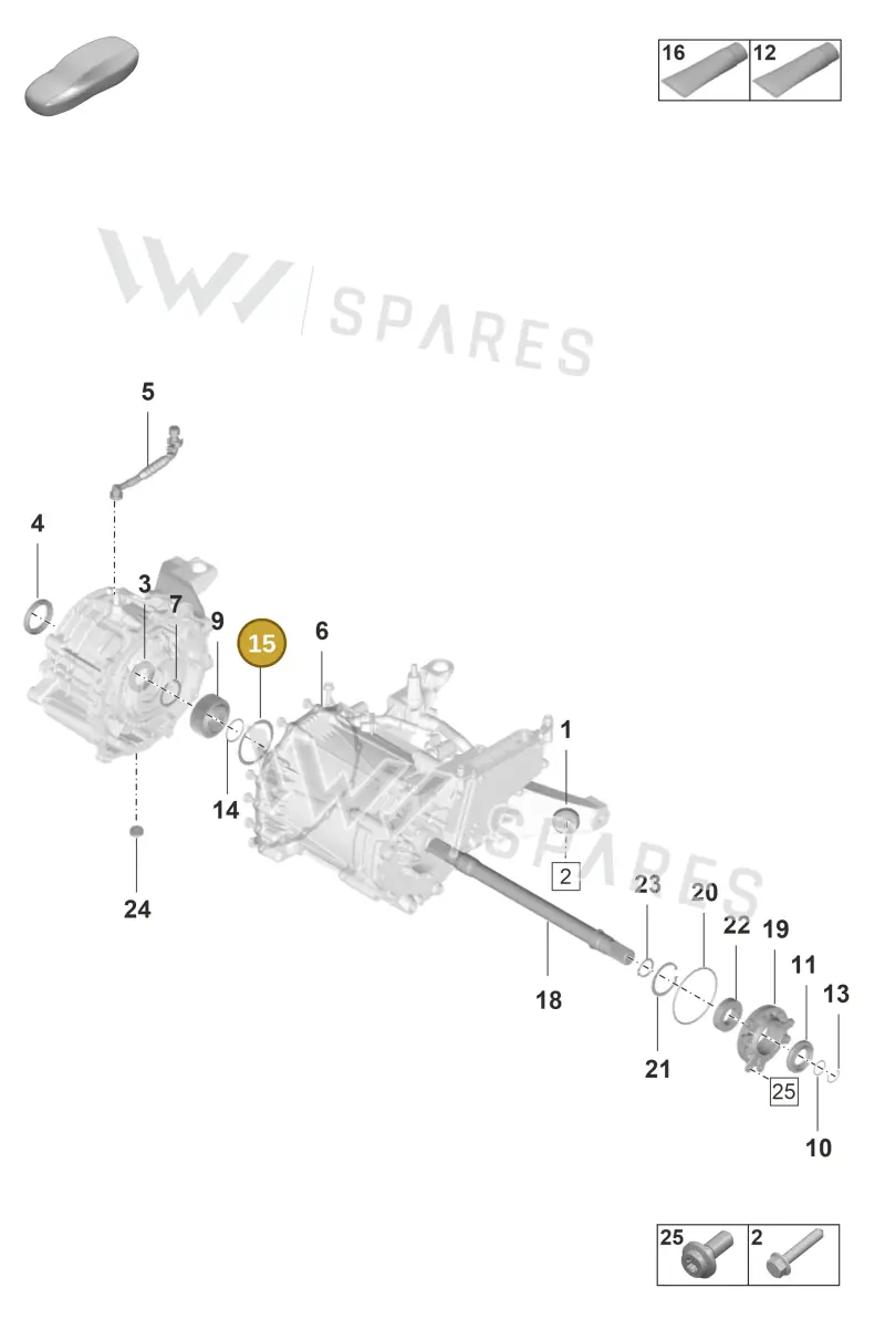 9J1409686P — Porsche Taycan Sport Turismo (2019-2024) diagram p56354100, position 15