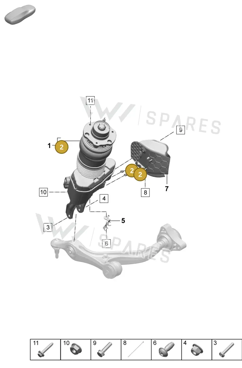9J1412047 — Porsche Taycan Sport Turismo (2023-2025) diagram p64402010, position 2