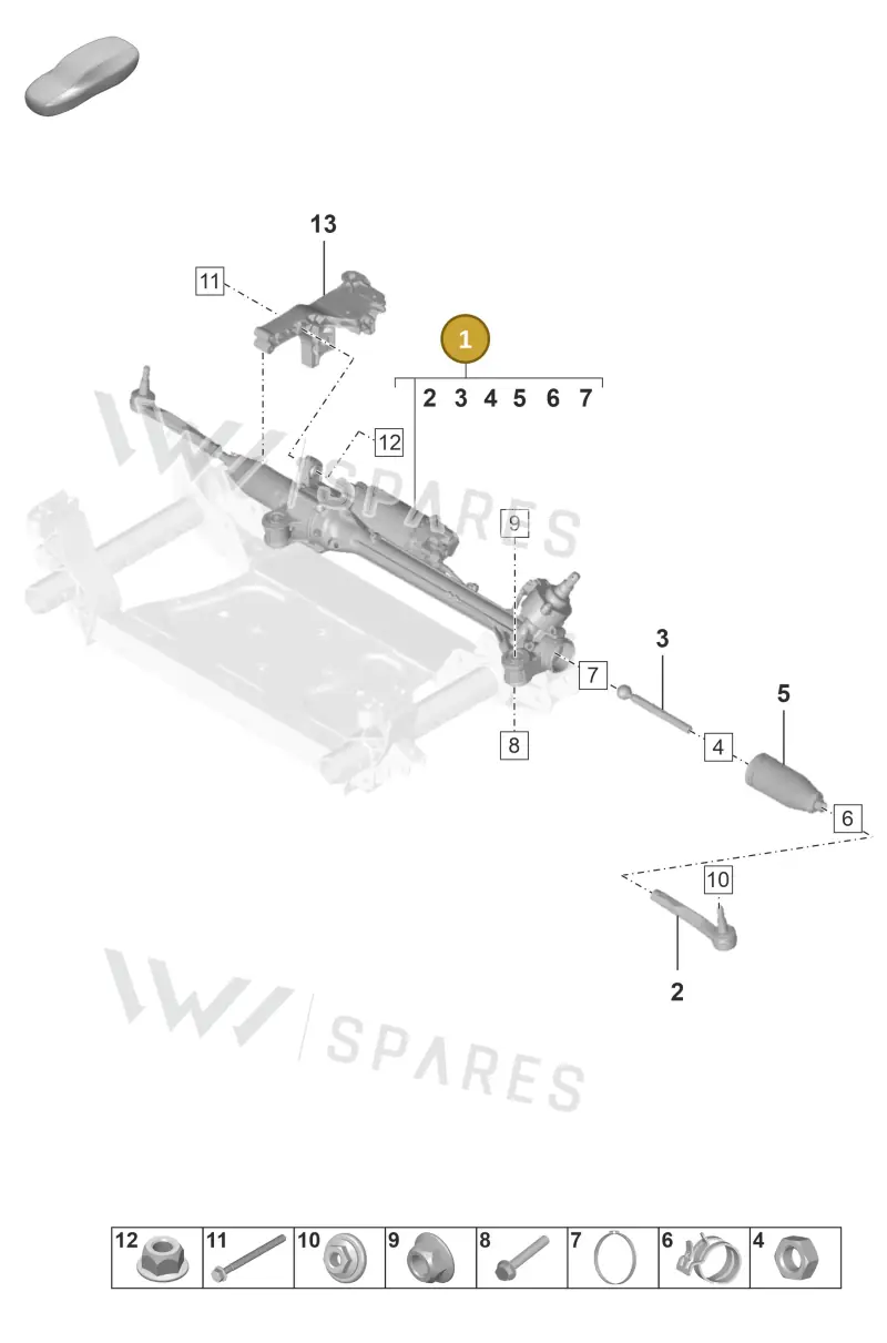 9J1423051AJ — Porsche Taycan Sport Turismo (2019-2024) diagram p56403000, position 1
