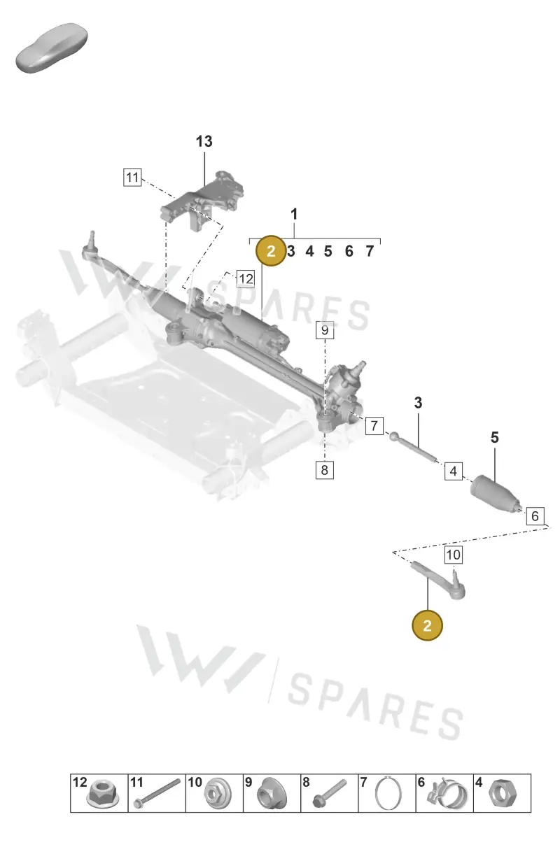 9J1423811B — Porsche Taycan Sport Turismo (2023-2025) diagram p56403000, position 2