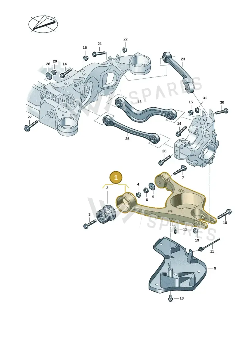 9J1505312B — Audi RS e-tron GT (2020-2025) diagram 4j1505300, position 1