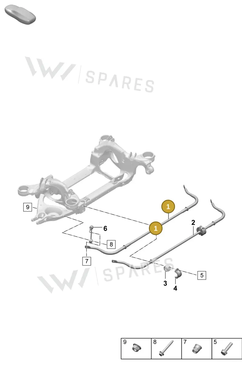 9J1511025CY — Porsche Taycan Sport Turismo (2023-2025) diagram p64502100, position 1
