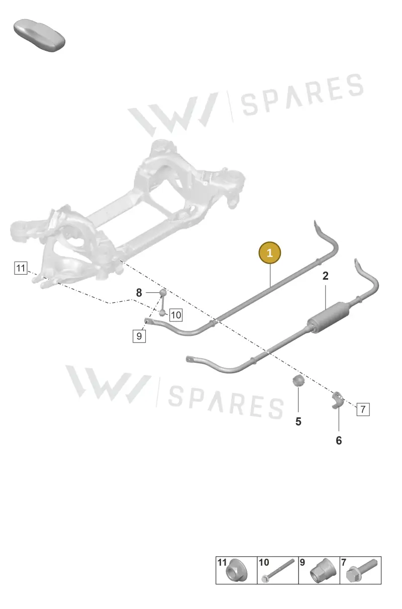 9J1511025Y — Porsche Taycan Sport Turismo (2019-2024) diagram p56501310, position 1