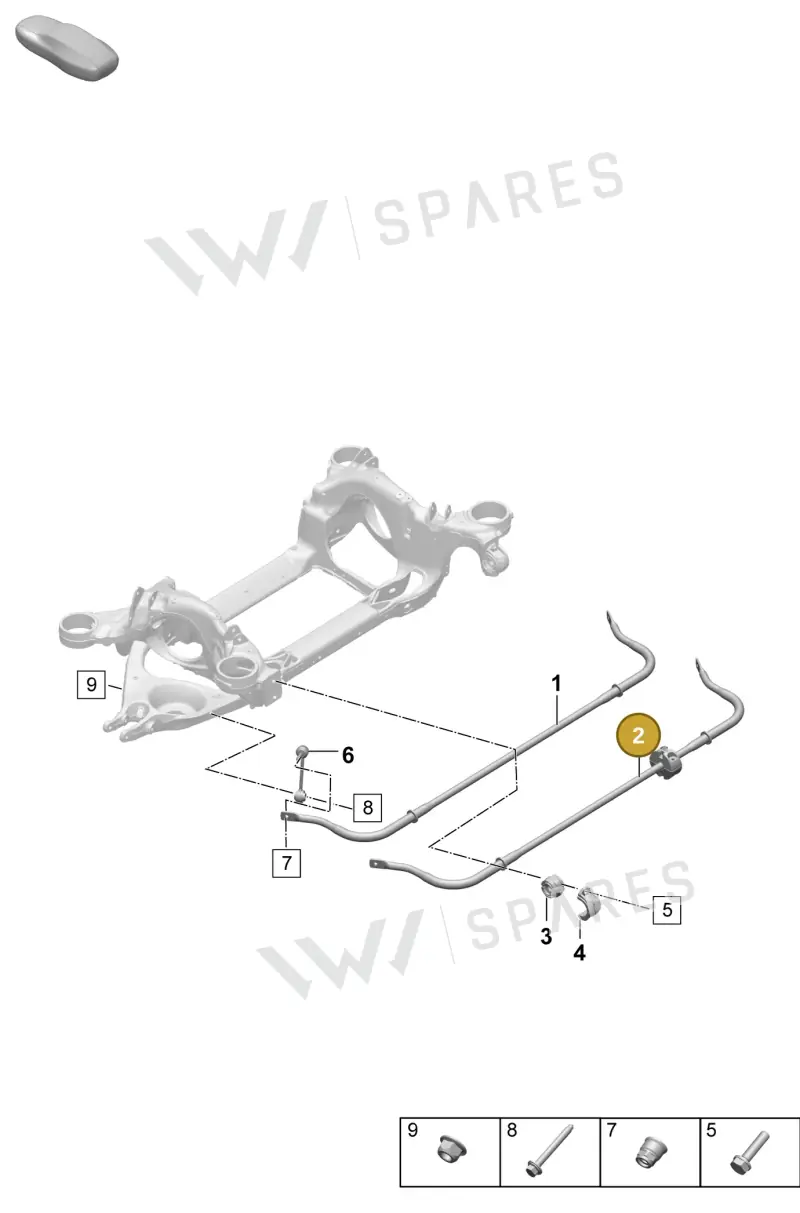 9J1511407CY — Porsche Taycan Sport Turismo (2023-2025) diagram p64502100, position 2